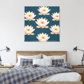 Toile Fleurs de Lotus Rose Élégantes (Insitu(Chambre))