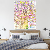 Toile Fleurs de magnolia rose (Insitu(Chambre))