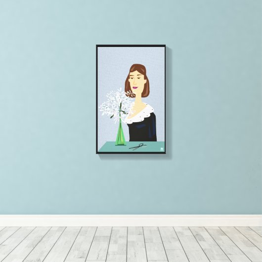 Toile Fleurs de neige (Insitu (Plancher de Bois))