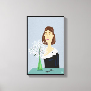 Toile Fleurs de neige