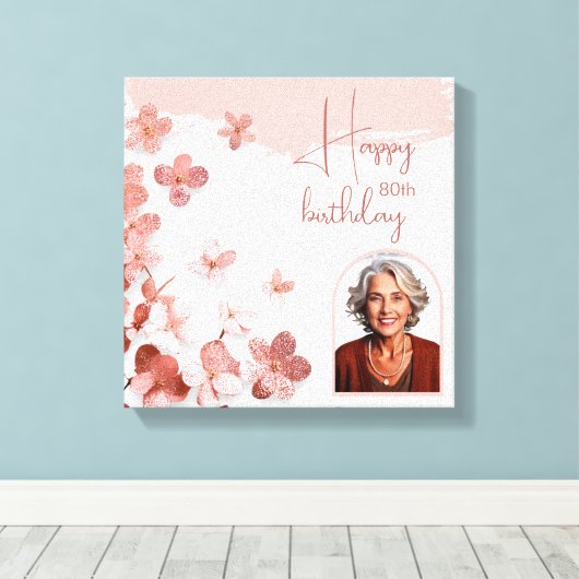 Toile Fleurs de Parties scintillant rose Photo florale 8 (Insitu (Plancher de Bois))