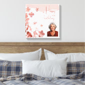 Toile Fleurs de Parties scintillant roses Photo florale  (Insitu(Chambre))