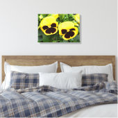 Toile Fleurs de pensée jaune (Insitu(Chambre))