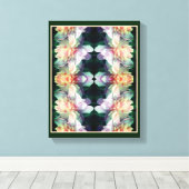 Toile Fleurs de pivoine rose Multipliées Abstraites (Insitu (Plancher de Bois))