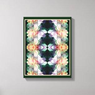 Toile Fleurs de pivoine rose Multipliées Abstraites