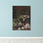 Toile Fleurs de printemps Claude Monet vintages (Insitu (Plancher de Bois))