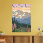 Toile Fleurs de printemps - Parc national des Glaciers,  (Insitu(Salon))