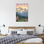 Toile Fleurs de printemps - Parc national des Glaciers,  (Insitu(Chambre))