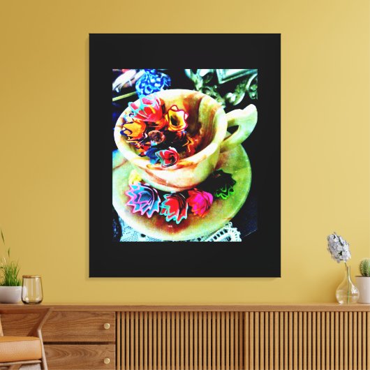 Toile Fleurs de rasage au crayon (Insitu(Salon))