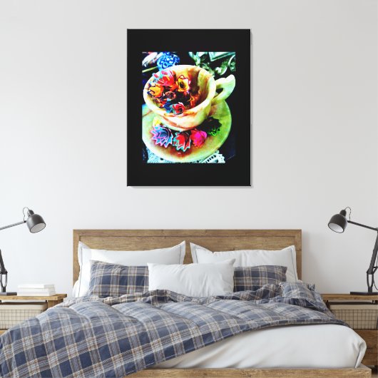 Toile Fleurs de rasage au crayon (Insitu(Chambre))