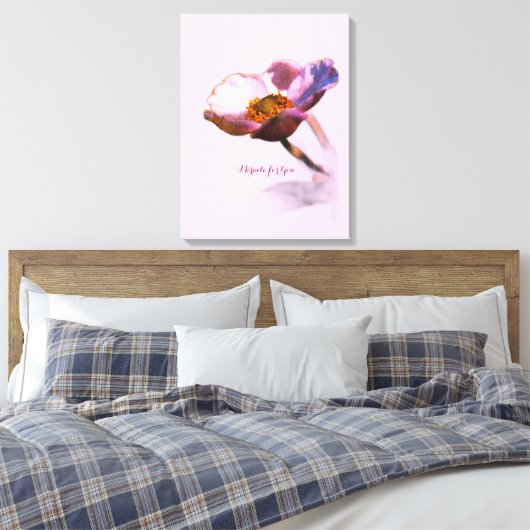 Toile Fleurs de rêve rose - Elégant Imaginaire Nature (Insitu(Chambre))