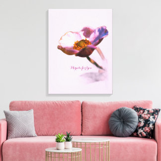 Toile Fleurs de rêve rose - Elégant Imaginaire Nature