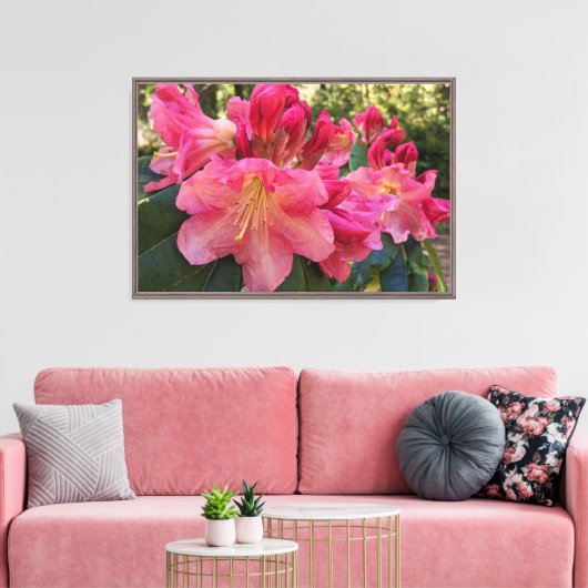 Toile Fleurs de Rhododendron Rose (Insitu(Salon))