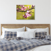 Toile Fleurs de Sakura fraîches sur fond vert (Insitu(Chambre))