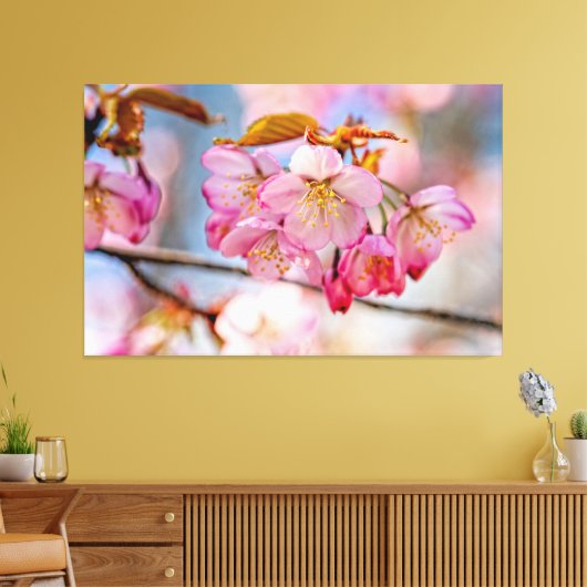 Toile Fleurs de Sakura Luxueuses Dans Le Jardin de Print (Insitu(Salon))