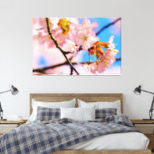 Toile Fleurs de Sakura roses par une chaude journée prin (Insitu(Chambre))