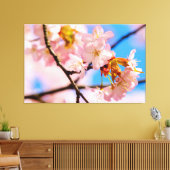 Toile Fleurs de Sakura roses par une chaude journée prin (Insitu(Salon))