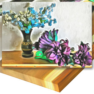 Toile Fleurs de soie et de spathes de maïs 2190 Art