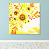Toile Fleurs de soleil (Insitu (Plancher de Bois))