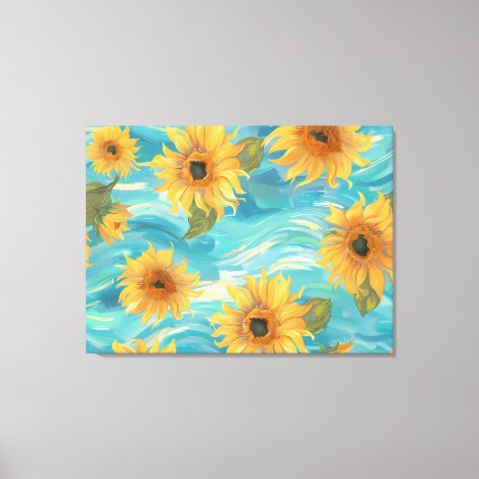 Toile Fleurs de soleil (Recto)