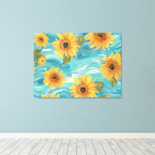 Toile Fleurs de soleil (Insitu (Plancher de Bois))