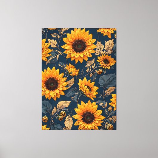 Toile Fleurs de soleil (Recto)