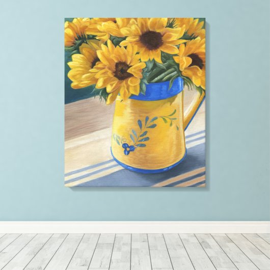 Toile Fleurs de soleil (Insitu (Plancher de Bois))