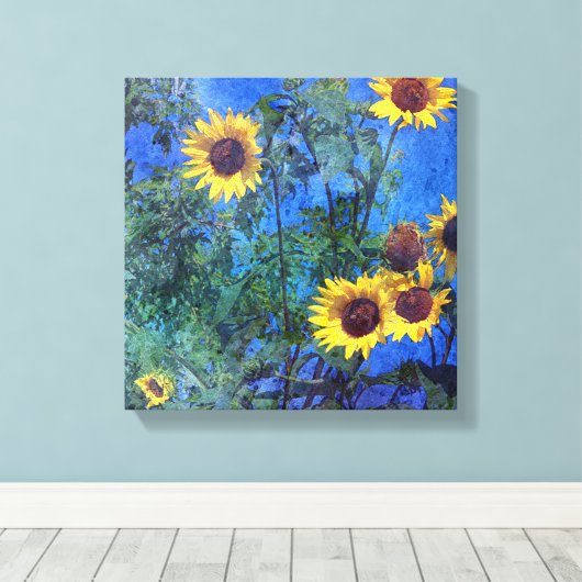 Toile Fleurs de soleil (Insitu (Plancher de Bois))