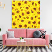 Toile Fleurs de soleil (Insitu(Salon))