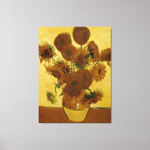 Toile Fleurs de soleil : 1888 par Van Gogh