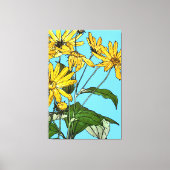 Toile Fleurs de soleil Art Nouveau (Recto)