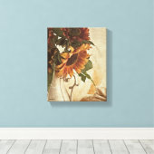 Toile Fleurs de soleil orange rouillées (Insitu (Plancher de Bois))
