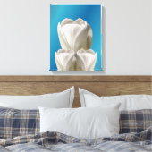 Toile Fleurs de tulipes blanches (Insitu(Chambre))