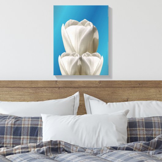 Toile Fleurs de tulipes blanches (Insitu(Chambre))