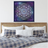 Toile FLEURS DE VIE - Archangel Metatron Cube (Insitu(Chambre))