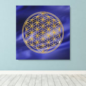 Toile FLEURS DE VIE - or (Insitu (Plancher de Bois))