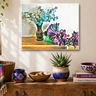 Toile Fleurs de Vie Still Life Sayulita Mexique 2190 Art
