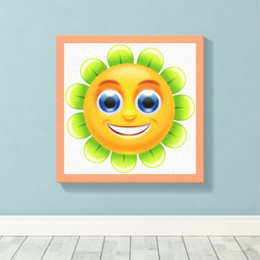 TOILE FLEURS DE VISAGE (Insitu (Plancher de Bois))