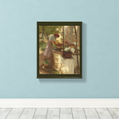Toile Fleurs d'eau du puits (Insitu (Plancher de Bois))