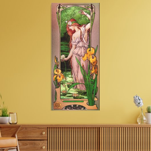 Toile Fleurs d'eau par Élisabeth Sonrel (Insitu(Salon))