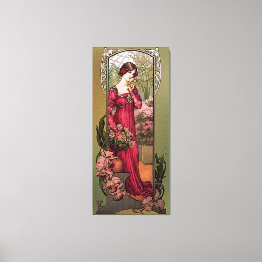 Toile Fleurs des jardins par Élisabeth Sonrel (Recto)
