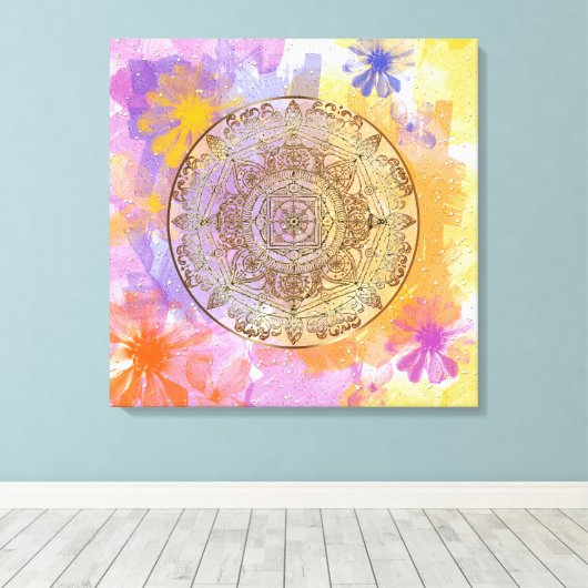 Toile Fleurs d'été (Insitu (Plancher de Bois))