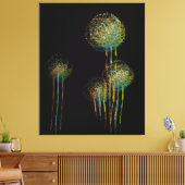 Toile Fleurs d'été Abstraites modernes (Insitu(Salon))