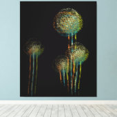 Toile Fleurs d'été Abstraites modernes (Insitu (Plancher de Bois))