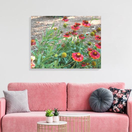 Toile Fleurs d'hélium (Insitu(Salon))