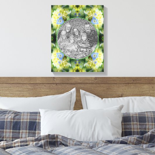 Toile Fleurs d'hortensia Cadre Créez votre propre photo (Insitu(Chambre))