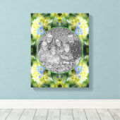 Toile Fleurs d'hortensia Cadre Créez votre propre photo (Insitu (Plancher de Bois))