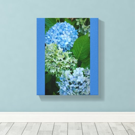 Toile Fleurs d'Hydrangée (Insitu (Plancher de Bois))