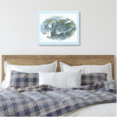 Toile Fleurs d'Hydrangée Bleu Pâle (Insitu(Chambre))
