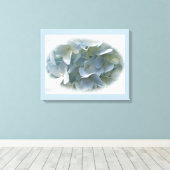 Toile Fleurs d'Hydrangée Bleu Pâle (Insitu (Plancher de Bois))